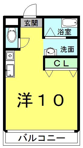 大津マンションSAKATA(1K/2階)の間取り写真