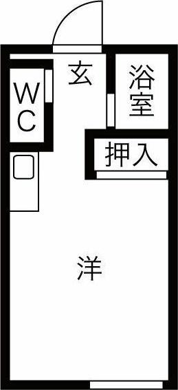 ファミールN(ワンルーム/2階)の間取り写真