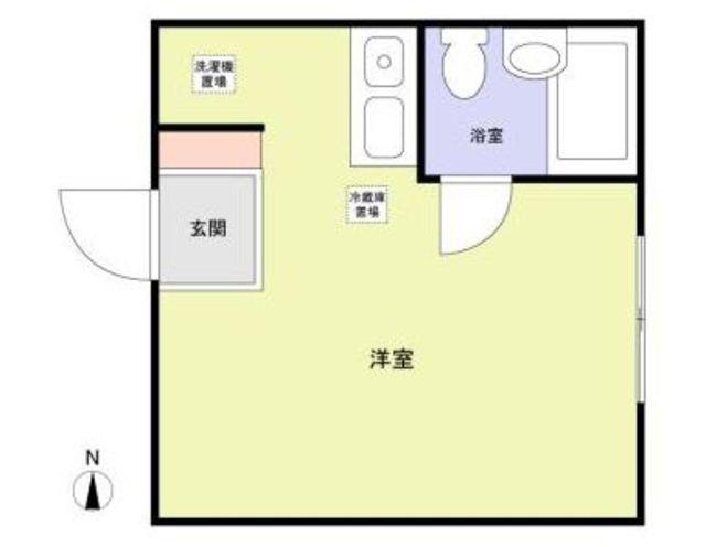 ヴィラ大塚(ワンルーム/1階)の間取り写真