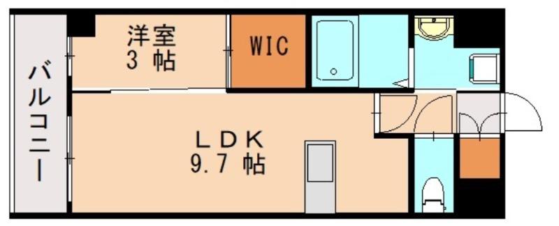 CHIHAYAFULL千早(1LDK/2階)の間取り写真