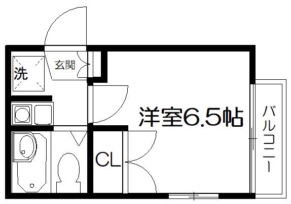 TS GARDENみずほ台(1K/2階)の間取り写真