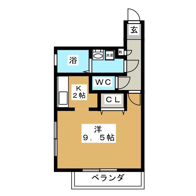 LITTLE FOREST(1K/2階)の間取り写真