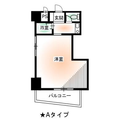 ベルメール原田町(ワンルーム/11階)の間取り写真