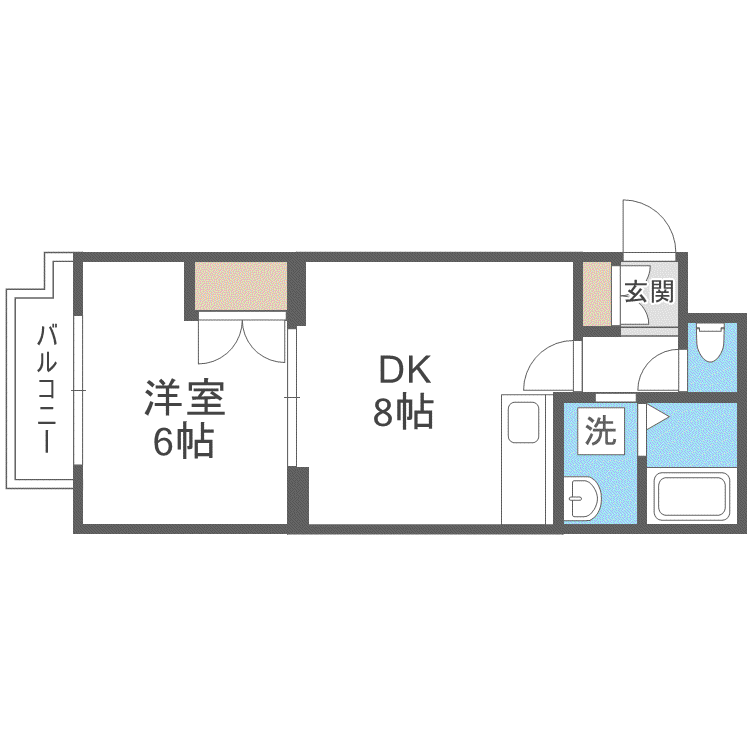 オーシドマン(1LDK/3階)の間取り写真