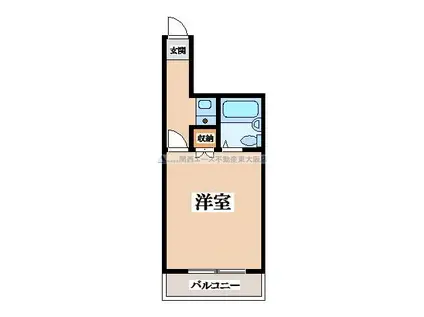 オーナーズマンション友井(1K/2階)の間取り写真