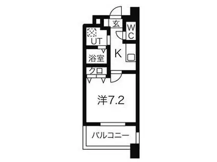 MARCHE一宮(1K/11階)の間取り写真