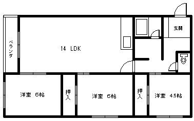 MORE東5・8(3LDK/3階)の間取り写真