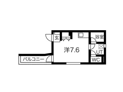 M-COURTI(ワンルーム/2階)の間取り写真