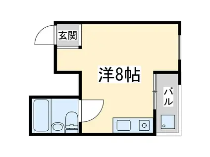 フォレスト新大阪(ワンルーム/4階)の間取り写真