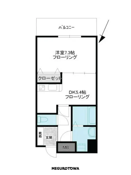 アンフォーラメグロ 4階階 間取り