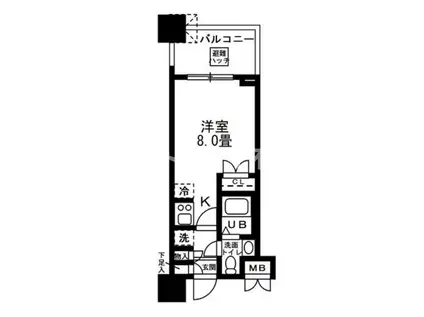 レジディア錦糸町(ワンルーム/3階)の間取り写真