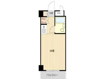 メゾン・ド・ノア狭間(ワンルーム/4階)の間取り写真