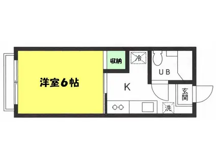 マ・メール(1K/2階)の間取り写真