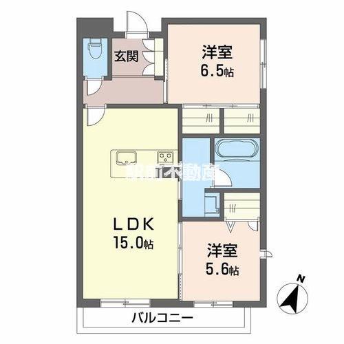 VICRES(2LDK/2階)の間取り写真