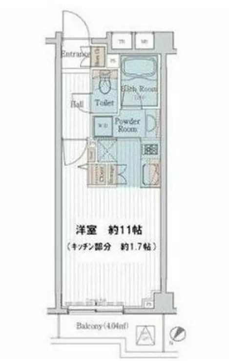 カスタリア三宿 2階階 間取り