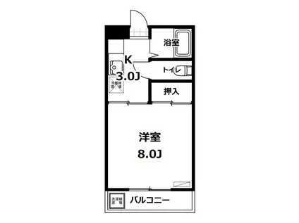 COSMO N&T 3(1K/3階)の間取り写真
