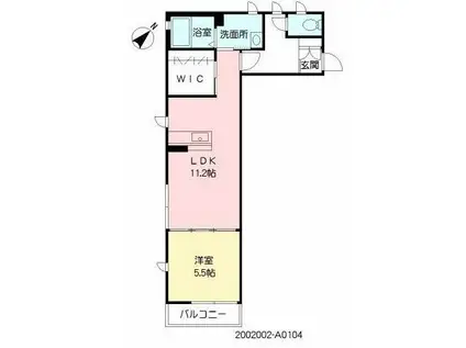 K-ブルーノIII(1LDK/1階)の間取り写真