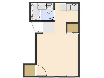 アリス本庄第4(ワンルーム/2階)の間取り写真