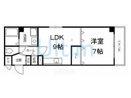 ストークハウス(1LDK/4階)の間取り写真