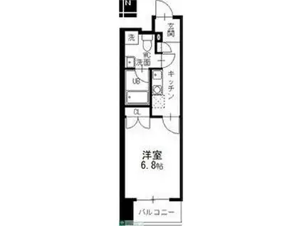 セントレイクセレブ代官町(1K/10階)の間取り写真