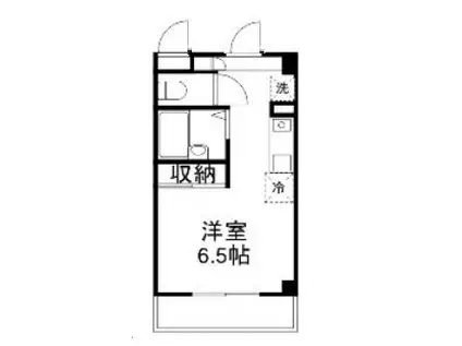 GV備岡(ワンルーム/10階)の間取り写真