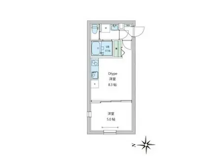 レオーネ早稲田(1LDK/1階)の間取り写真