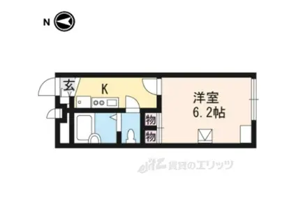 レオパレスプレミール2(1K/1階)の間取り写真