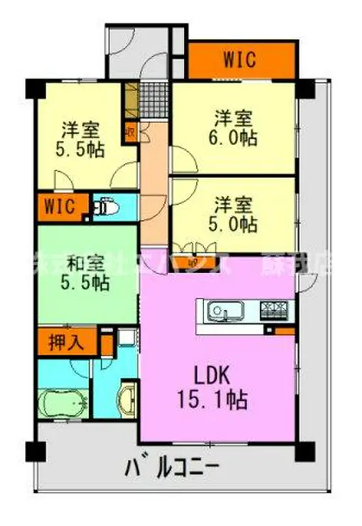 サンクレイドル蘇我シンフォニー 2階階 間取り
