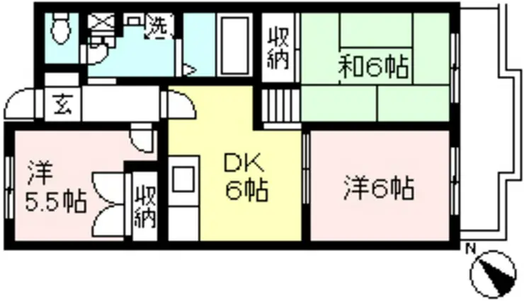 パーシモンズヒル南生田 1階階 間取り
