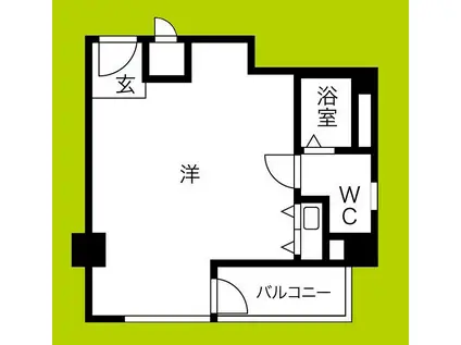 レパンガ西本町AP(ワンルーム/3階)の間取り写真