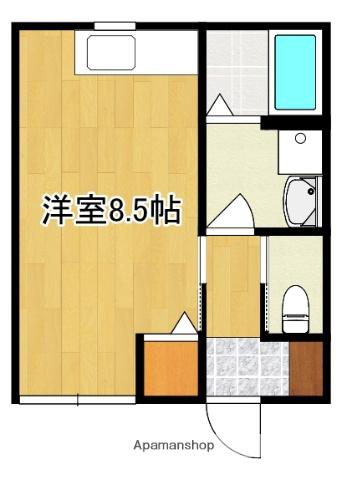 NEXT(ワンルーム/1階)の間取り写真