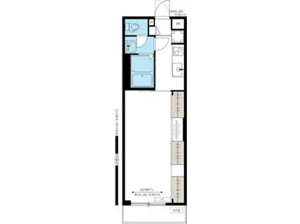 リブリ本牧通II(1K/3階)の間取り写真