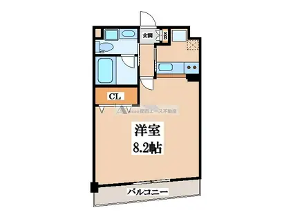 リッツ小阪(1K/2階)の間取り写真