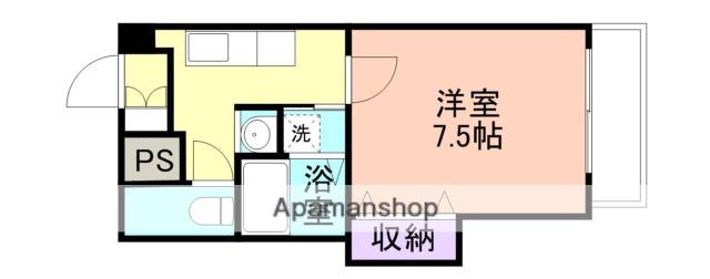 ＪＲ和歌山線 岩出駅 徒歩27分 6階建 築30年(1K/2階)の間取り写真