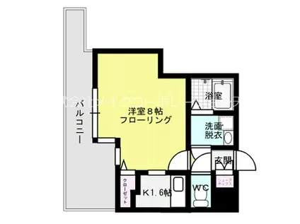 キャメロット・ハイネス(1K/10階)の間取り写真