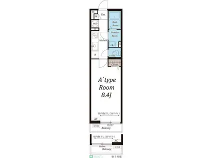 リブリ・日進(1K/1階)の間取り写真