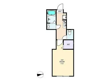 クレオ桜台(1K/1階)の間取り写真