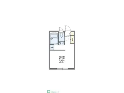 レオパレスドゥトゥロア(1K/2階)の間取り写真