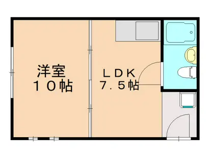 商工センタービル(1LDK/3階)の間取り写真