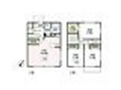 ボヌール相模大野(3LDK/1階)の間取り写真