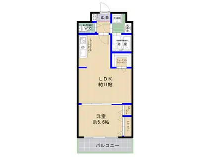 エムビルデベロップコアVI(1LDK/5階)の間取り写真