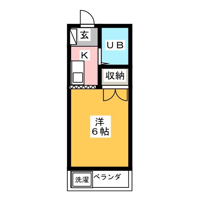 ファミールハイツ(1K/1階)の間取り写真