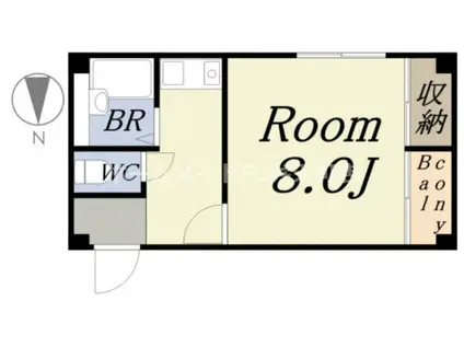 ハイムグレース(1K/3階)の間取り写真