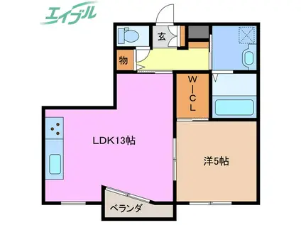 サンフェリーチェ(1LDK/1階)の間取り写真