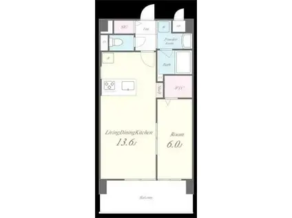 ALUNA千歳船橋ーアルーナ千歳船橋ー(1LDK/5階)の間取り写真