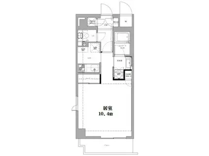 プライムアーバン麻布十番(ワンルーム/8階)の間取り写真