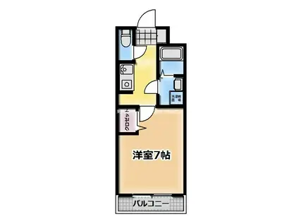 ルピナス井草(1K/2階)の間取り写真