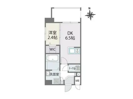 アルティザ箱崎駅前(1DK/5階)の間取り写真