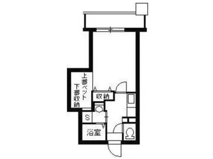 COSUMO UEARATA(1K/7階)の間取り写真