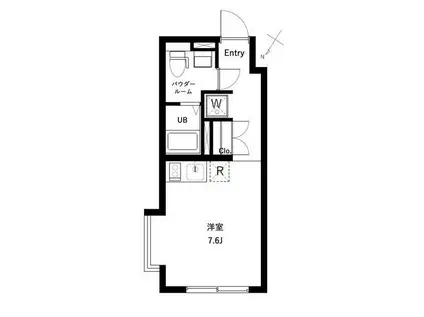 オーキッドレジデンス代々木(ワンルーム/3階)の間取り写真